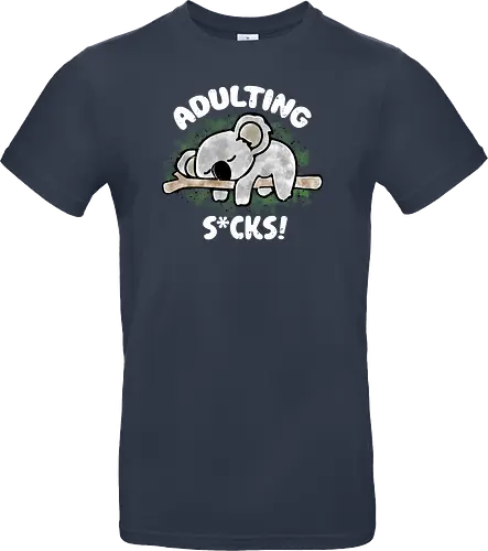 Adulting s*cks! white