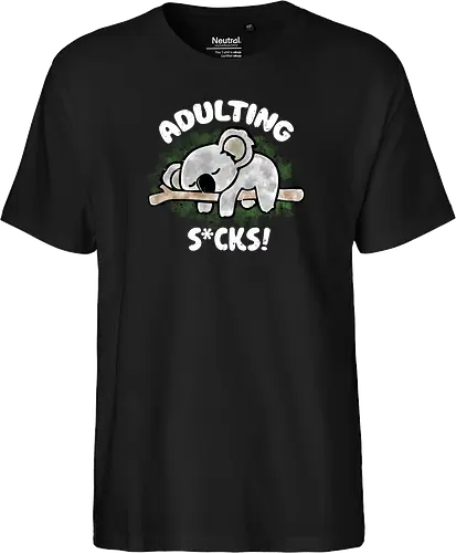 Adulting s*cks! white
