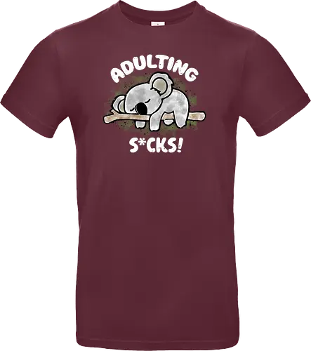 Adulting s*cks! white