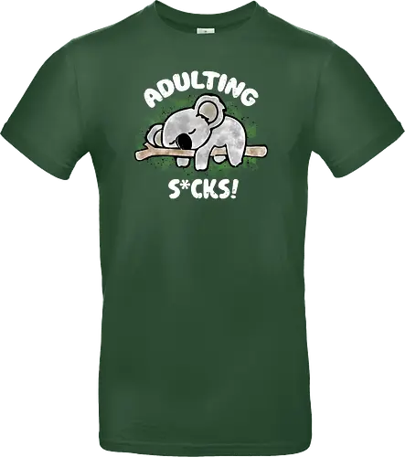 Adulting s*cks! white