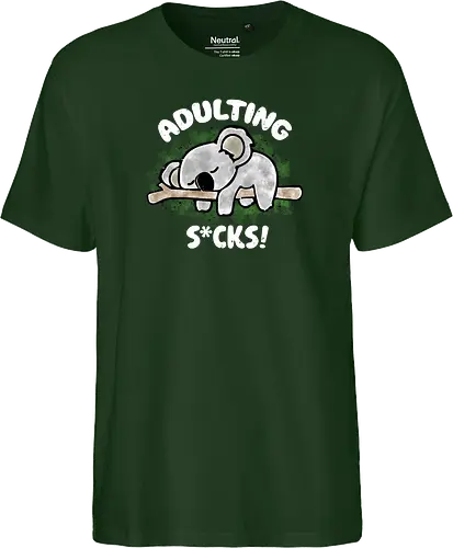 Adulting s*cks! white