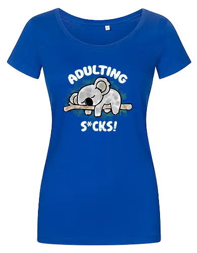 Adulting s*cks! white
