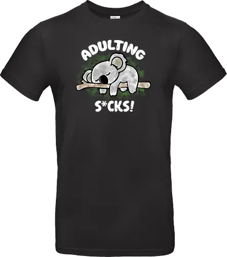 Adulting s*cks! white