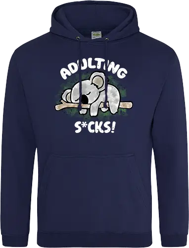 Adulting s*cks! white