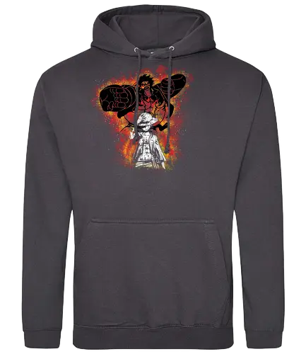 Watercolor Gr 5 - one, piece, luffy, Raffy, pirate, pirat - Standard Hoodie