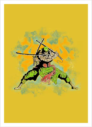 Watercolor Samurai King