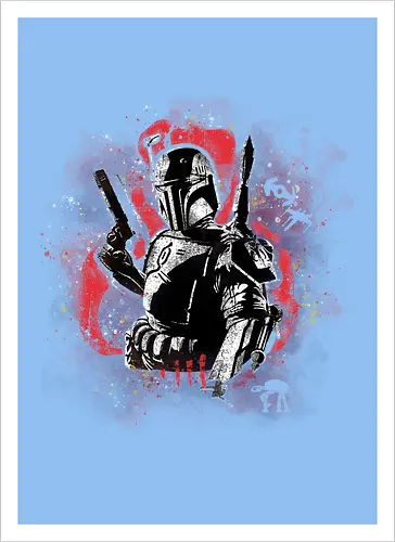 Watercolor Bounty Hunter