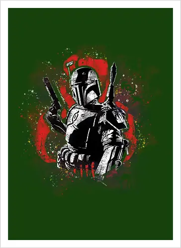 Watercolor Bounty Hunter