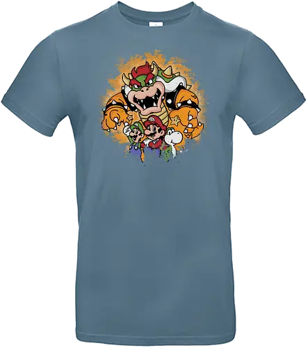 Watercolor Super World - mario, plumber, klempner, luigi, gaming - Standard T-Shirt