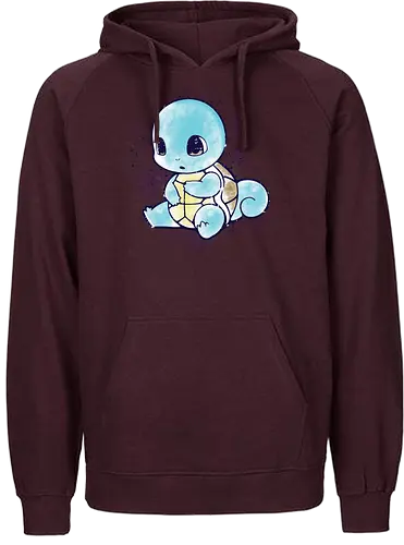 Watercolor Turtle - pocket, gaming, monster, turtle, water, starter - Fairtrade Hoodie