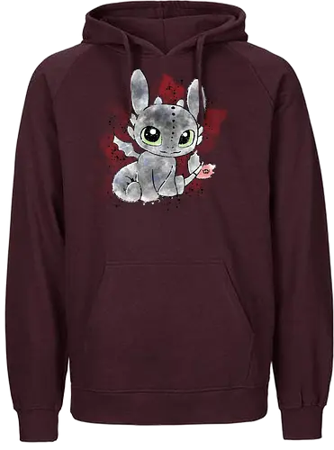 Watercolor Dragon Eye - dragon, train, zähmen, drache - Fairtrade Hoodie