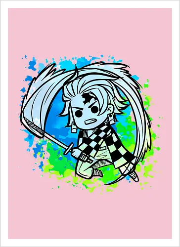 Watercolor blue Slayer