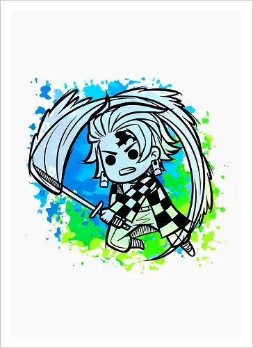 Watercolor blue Slayer