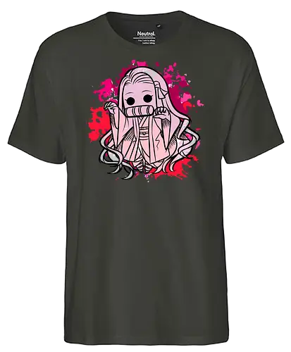 Watercolor red Slayer - demon, slayer, anime, manga, Nezuko - Fairtrade T-Shirt