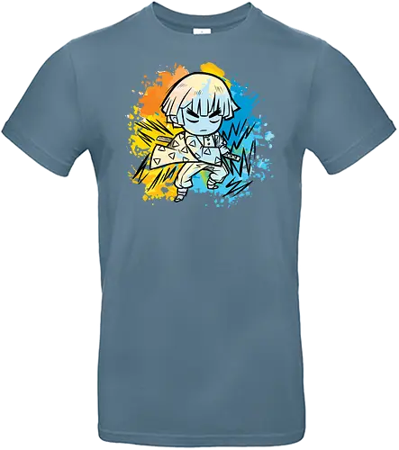 Watercolor yellow Slayer - demon, slayer, Tanjirō Kamado, Tanjirou, anime, manga - Standard T-Shirt