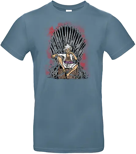 Watercolor King of Thrones - ruffy, pirate, king, mashup, game, iron throne, anime, manga - Standard T-Shirt