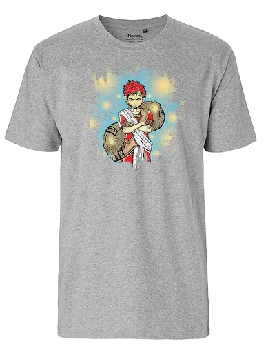 Watercolor Sand Ninja - Gaara, anime, manga - Fairtrade T-Shirt