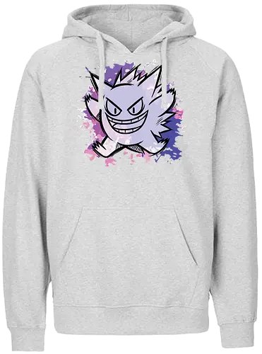 Watercolor Ghost G - pocket, monster, watercolor, geist, ghost - Fairtrade Hoodie