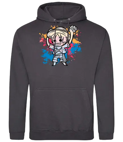 Watercolor Captain M.D.L - pirate, ruffy, one, piece, anime, manga - Standard Hoodie