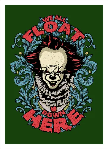 Watercolor We All Float Down Here