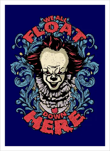 Watercolor We All Float Down Here
