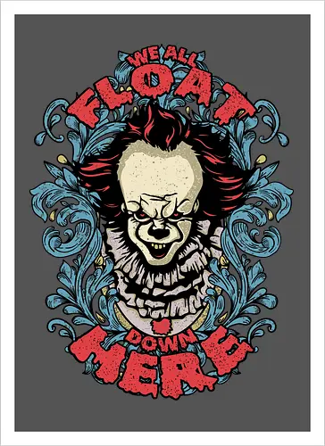 Watercolor We All Float Down Here