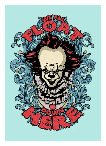 Watercolor We All Float Down Here