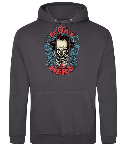 Watercolor We All Float Down Here - Clown, es, it, stephen, king, clown, literature, buch - Standard Hoodie