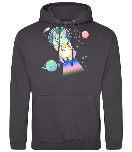 Space dog - space, dog, corgi, stars - Standard Hoodie