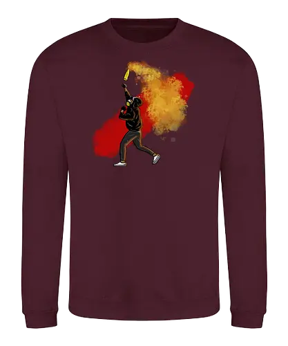 Graffiti throw - graffiti, color, red, yellow - Sweatshirt