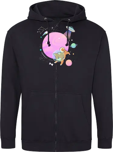 Space dog hunts bone