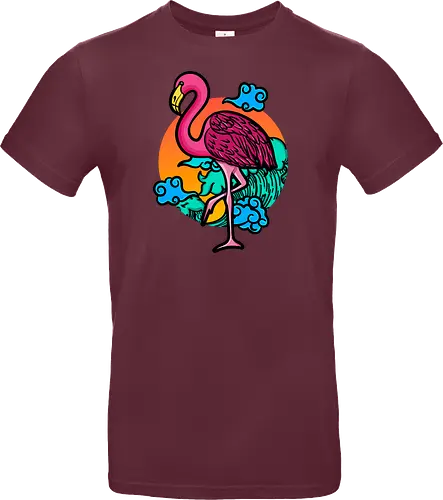 Japanese Art Flamingo