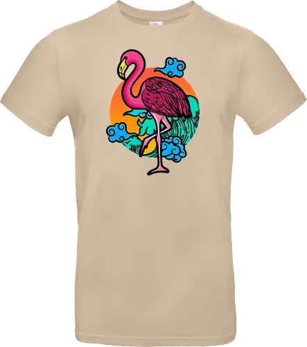 Japanese Art Flamingo