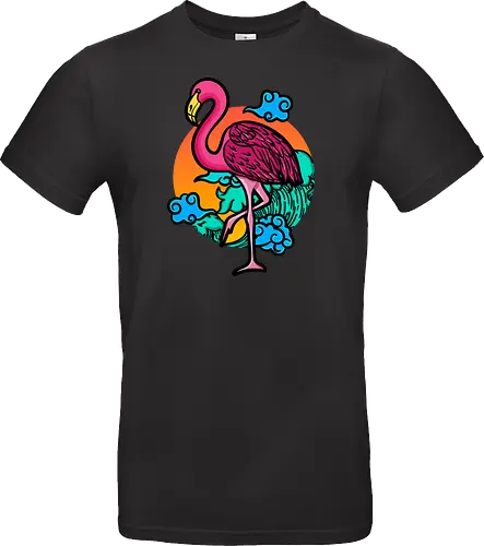 Japanese Art Flamingo