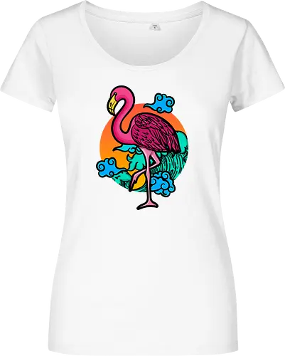 Japanese Art Flamingo