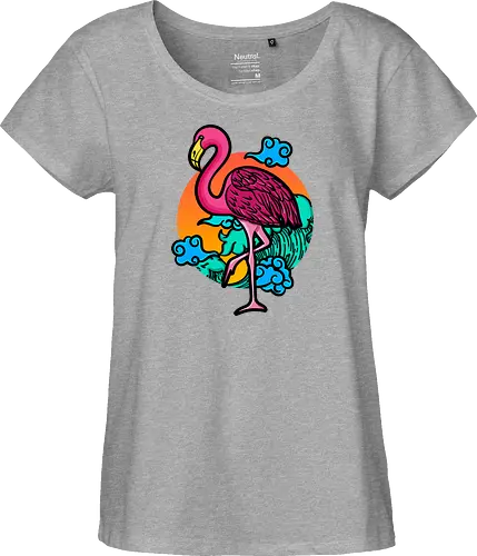 Japanese Art Flamingo