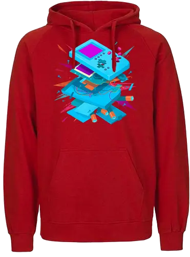 Explosive game - game, boy, explosion, retro, Batteries - Fairtrade Hoodie