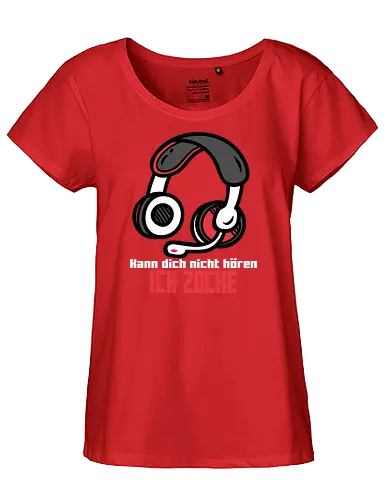 ICH ZOCKE - gaming, Do not disturb, Hdset - Fairtrade Girl Shirt