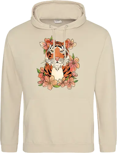 Japanese Art Flower Tiger