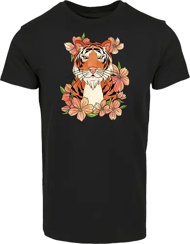 Japanese Art Flower Tiger