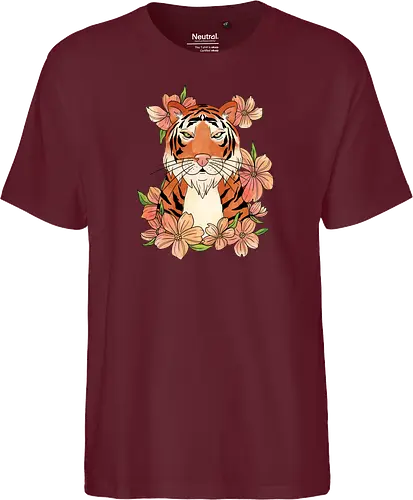 Japanese Art Flower Tiger