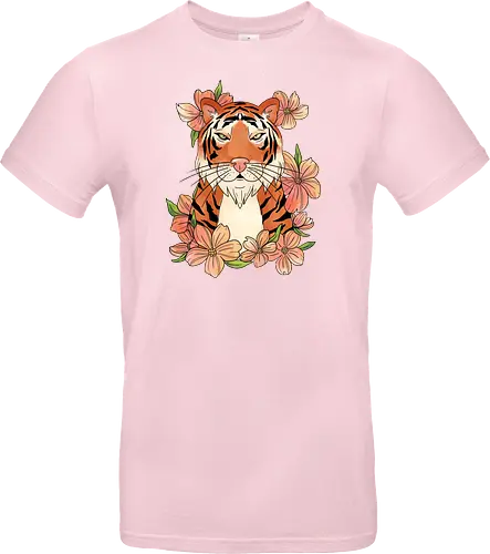 Japanese Art Flower Tiger