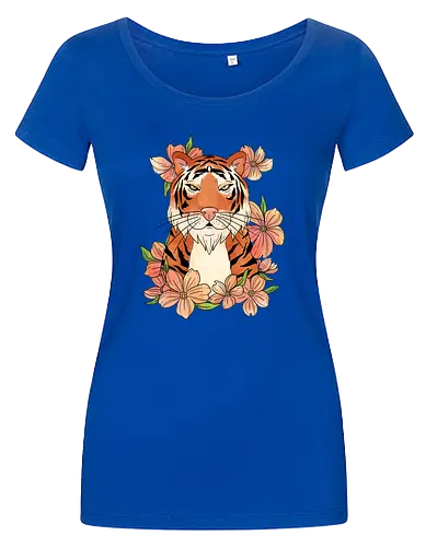 Japanese Art Flower Tiger