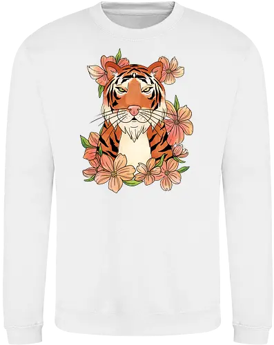 Japanese Art Flower Tiger