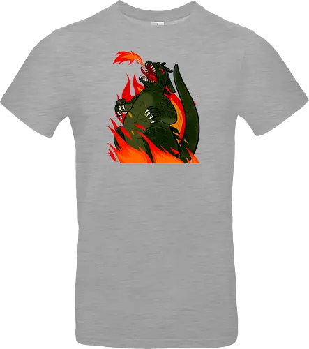 Kaiju on fire