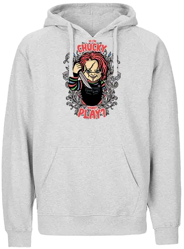 Watercolor Wanna Play - chucky, horror, movie, doll - Fairtrade Hoodie