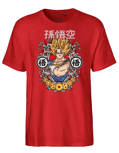 Watercolor Kame Hero - dragon, ball, goku, anime, manga - Fairtrade T-Shirt
