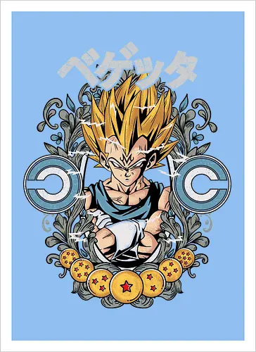 Watercolor Saiyan Prince