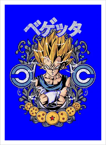 Watercolor Saiyan Prince