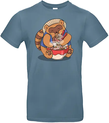 Chubbys Ramen - ramen, tanuki, cute, food - Standard T-Shirt